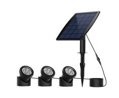 Mobestech Focos Solares Luz Del Paisaje Luces de Inundación Subacuáticas Led Luces de Seguridad Lámpara de Césped Impermeable para Piscina Al Aire Libre Jardín Patio