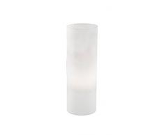 IDEAL LUX Edo TL1 Big E27 Blanco lÃ¡mpara de Mesa - LÃ¡mparas de Mesa (Blanco, Vidrio, Metal, Dormitorio, SalÃ³n, IP20, E27, 1 Bombilla(s))