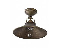 Premium Lámpara de techo Latón Antiguo Estilo industrial E27 hasta 60W 230V Pasillo Salón Comedor Luz Iluminación Vintage ligera Lámparas