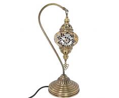 De turquíA / marroquí Lámpara Cristal Escritorio Lámpara De Mesa con Inglesa Enchufe y interruptor - MC2-A