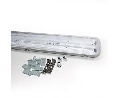 Pantalla estanca para 2 tubos led T8 de 60cm