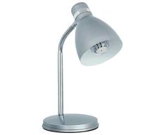 Lampara de escritorio flexible PLATA de mesa max 40W E14 220-240V 07560