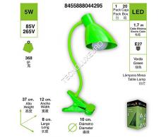 LAMPARA DE MESA EL MODELO PINZA COLOR VERDE