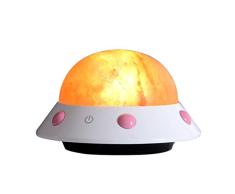 Iluminación Infantil Nocturna Dormitorio Negativo Creativo Noche de luz de Cristal de Sal del Himalaya Lámpara LED de luz de la Roca de Iones Ligeros, Modelado Creativo UFO
