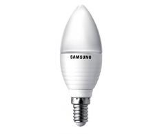 Samsung SI-A8W032180EU - Bombilla LED con forma de vela, 3,2 W equivalente a 15 W, E14, 170°, 220-240V, luz blanca cálida, intensidad no regulable