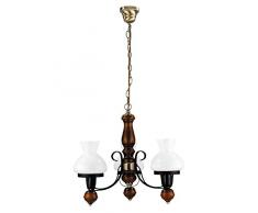 Rústica Lámpara de Techo Colgante de Estilo Casa de Campo 7078n