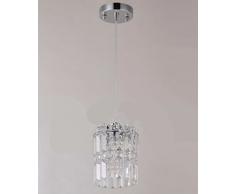 KUAIDUUD lujo sencillo comedor retro levante restaurante creative candelabros de cristal ,99630- Un solo Jefe Lámparas