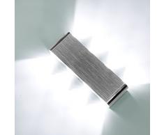 KAWELL Moderno Luz de Pared LED Apliques de Pared Aluminio Lámpara de Pared LED Interior para Dormitorio, Pasillo, Sala de Estar, Escaleras, KTV, Blanco LED de 8W