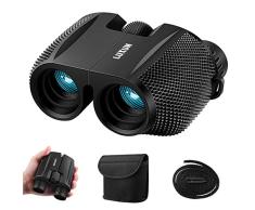 Prismáticos 10 x 25, SGODDE Binoculares Impermeables al Aire Libre Powerview Compacto Foco Fácil con el Caso para el Senderismo al Aire Libre, Tirando, Viajando, Observación de Pájaros (10 x 25)
