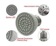 lediary 3 W E27 crecimiento de plantas bombilla con 54pcs LED 36 rojo y 18 azul sistema de iluminación para invernadero de interiores de la floración planta jardinería hidropónica)