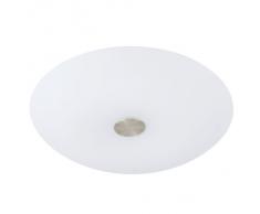 Eglo Crater LED Lámparas, 18 W, Níquel Mate, 45 x 75 x 3 cm