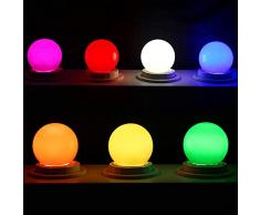 E27 Bombilla LED colorida, g60 led Lámpara,3W Color Edison Cap Nut Luz LED, Lámpara de ahorro de energía de color mezclado, 300LM, AC220V-240V, Día festivo, Fiesta, Navidad, traje de 10 colores