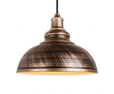 Lámpara Vintage Colgante, E27 Retro Lámpara de Techo Ø29cm Vintage Metal Lámpara de Araña Iluminación Decorativa para Loft Restaurante Coffee Bar (Bronce)
