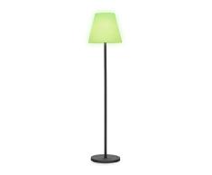 blumfeldt Moody Solar ST Remote - Lámpara Solar de pie, Iliminación LED RGB, 7 Colores, Energía Solar, Batería 10h, Recargable, Mando a Distancia, Protección IP44, Exterior, USB, Pantalla PE, Negro