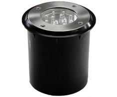 Konstsmide 7601-000 - Focos de suelo (3 piezas: 2 focos y 1 transformador con cable de conexión, 12 ledes en cada lámpara)