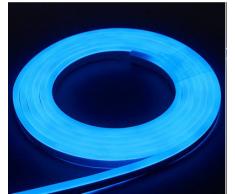 Luz neón LED 5M Luz tira flexible LED azul DC 12V SMD 2835 LED Neon Flex Tube IP65 Impermeable cadena de cuerda, Multi Color Select para el hogar Decoración del Festival vacaciones bricolaje