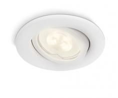 Philips myGarden Fresco - Lámpara empotrada, iluminación interior de baño, dormitorio, habitación de los niños, cocina, estudio, GU10, LED, 2 W luz blanca