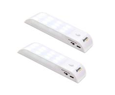 AMANKA Luz Nocturna Luces LED Armario con Sensor Movimiento Lámpara Nocturna Recargable con 3 Modos Luz Cálida para Armario, Pasillo, Escalera, Sótano, Cocina, Garaje, Gabinete y Baño