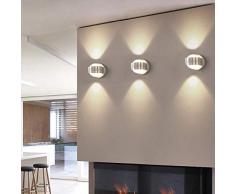 TOPERSUN 6W LED Apliques de pared Modernos Luz de pared Blanco Cálido Dormitorio Pasillo Sala de Estar Escaleras