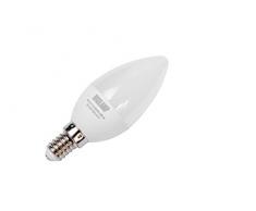 Digilamp 40-LED-C30-8W-WW - Bombilla tipo vela LED, E14, 8 W, 680 lm, luz cálida, 3000K, 175- 250V