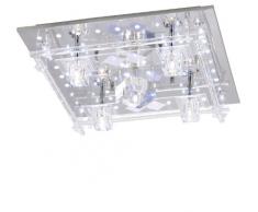 Leuchten Direkt 50365-17 - Lámpara de techo (5 x G4, 20 W), color cromo