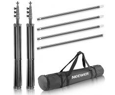 Neewer 2.6M x 3M Sistema de Apoyo y Kit Paraguas de luz Iluminación Continua 800W 5500K para Estudio Fotográfico, fotografía de Productos, Fotografía de Retrato y Vídeos