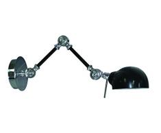 Navega Europa 8436547480524 Star Industrial lámpara de pared cromo negro 58 x 13 x 14 cm