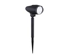 Farol solar LED Lámpara Jardín Estanque lámpara iluminación de jardín Lámpara Foco (Estanque, iluminación wegelampe, vía, batería, estaca, 35 cm de altura)