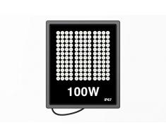 30W 50W 100W Floodlight Led Foco Proyector Led para Exterior Iluminación Decoración Blanco cálido 3500K/Blanco frío 6500K IP67 (100W, Blanco frío)