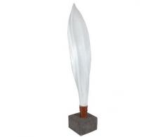 Naeve Leuchten 369323 Flamme - Lámpara de pie (80 cm), diseño de llama, color blanco