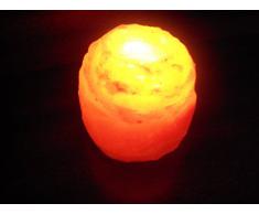 Portavela Vela Té Lámpara Sal Himalaya