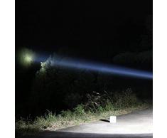 Heaviesk 5 Luz puntual de Mano Resistente al Agua Lámpara de Trabajo al Aire Libre Recargable Foco LED súper Brillante para la Caza de Pesca Camping