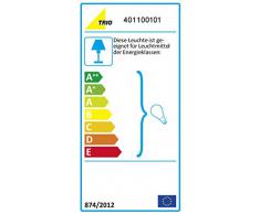 Trio Serie 4611 - Lámpara de pie, E27, 60 W, color níquel mate y blanco