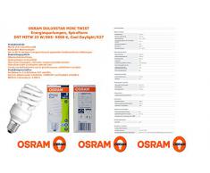 OSRAM - Bombilla bajo consumo mini espiral 23W=107 E27 luz fría