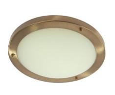 Oaks Lighting Rondo - Lámpara de techo para baño (latón, estilo antiguo), color dorado