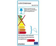 Lámpara 4113 de Rabalux, con brillantina, de cristal, vidrio metal, verde, tamaño, E14 25watts