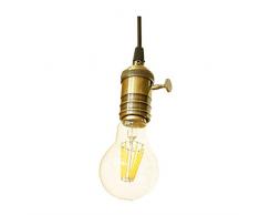 Jandei - Lampara colgante casquillo retro E27 bronce