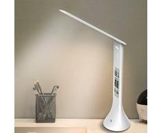 XIAOKOA Lámpara de mesa LED, estudio de protección ocular Lámpara de lectura con luz nocturna y brillo de 3 niveles, Control táctil