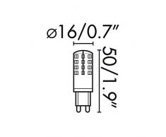 Faro 17468 - Lámpara g9 led 3,5w 2700k dimmable 350lm