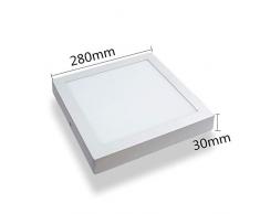 Plafón LED Cuadrado 30x30 cm, 24W Blanca Neutra 4000k-4500k Panel LED Superficie Alta Luminosidad Lámpara de Techo ONSSI LED