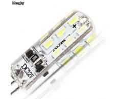 2 W G4 LED Lámpara, Repuesto para 15 W Halógena Lámpara, 180lm, Blanco Frío, 6000 K, MR11 LED decorativa Leuchten, bombillas led, bombillas led, DC 12 V, 20 unidades)
