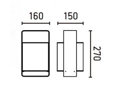 Faro Barcelona 28380 - LULA Lámpara Sobremesas y lámparas de pie, 20W, acero y pantalla de tela