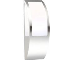 GLOBO 32092 - Apliques de Exterior (Acero), Color Plateado