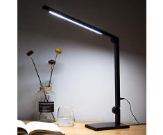 Kitlit Lámpara Escritorio LED Metal,Lámpara de Trabajo de Arquitecto,Lámparas Mesa Cuidado de Ojos,Brillo Infinito Color Regulable,Plegable Luz,Control Táctil,Luz de Lectura Trabajo,Estudiar,Oficina
