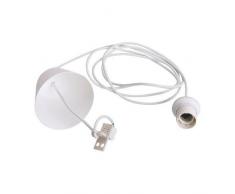 Ikea - Lámpara de suspensioón mediante cable hemma 180 cm con portalámparas e27 - blanco