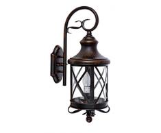 Aplique exterior farol aluminio color rústico