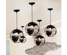 BAYCHEER Lámpara colgante moderna de altura regulable con forma de globo terráqueo para despachos, comedores, salones, pasillos o restaurantes