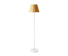 Fashion Interruptor de pie Lámpara de pie de ratán artista del país la decoración del hogar de la lámpara de iluminación Sala de estar sofá del dormitorio de la lámpara de lectura lámpara de piano Mod