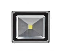 5x Mcitymall77 30W foco LED de luz blanca de impermeable foco proyector ahorro de energía índice de protección de la atmósfera ip65 2400-2700LM blanco frío aluminio