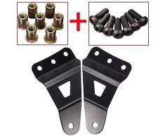 Katur 50 Inch Curvos Soportes de Barra de Luz LED Superior Parabrisas para Gm Pastillas y Vehículos Todo Terreno